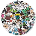 65er-Set niedliche Cartoon-Tieraufkleber mit Hunden und Hasen für Tagebücher und iPads - Cartoon Tier Serie (OPQ008)