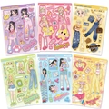 6 Blatt Dopamin-Stil Mode Mädchen Aufkleber für DIY Scrapbooking und Handyhüllen Deko - Dopamin Mädchen (SJS180)