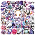 Lot de 50 autocollants Vaporwave holographiques rétro-futuristes pour décoration d'art - Style Artistique Vaporwave