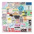 Waterproof motivational entrepreneur quote stickers for laptops and mobile phones - Entrepreneur Inspirational Quotes Set (UU108)