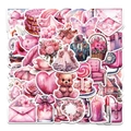 50 adesivi rosa per matrimoni da sogno per decorazione di feste e custodie cellulari - Tema Matrimonio Sognante Rosa