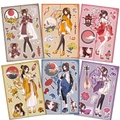 Lot de 6 autocollants de filles animées de style chinois avec éléments traditionnels DIY - Autocollants de Personnages de Style Chinois