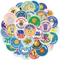 Lot de 50 autocollants animaux mignons pour enfants avec messages de motivation anglais - Autocollants de Motivation Animaux Mignons