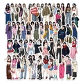 65 Pcs Waterproof Cartoon Girl Stickers in Y2K and Streetwear Style for Laptop Decor - Original Fashion Outfit Girl Stickers (SJS148)