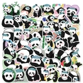 Set di 50 simpatici adesivi a forma di panda per laptop e cellulare, decalcomanie impermeabili - Serie Adesivi Panda (50 Fogli)