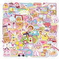 Cartoon pretpark stickerset met schattige beren en paarden voor decoratie - Droom Pretpark