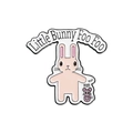 Cartoon Little Bunny Foo Foo enamel pin with pink rabbit and mouse design in alloy finish - Little Bunny Pattern (qhxz2663)