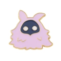 Cartoon paars monster emaille pin met lange oren en gouden rand op een witte achtergrond - Paars Monster (xz6426)
