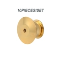 Set di 10 chiusure dorate in metallo per spille e accessori per gioielleria - Stile Oro (BRPJ031)