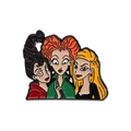 Cartoon enamel pin featuring the Sanderson sisters icons from Hocus Pocus movie - Witch Sisters Style (xz9947)