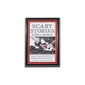 Scary Stories to Tell in the Dark enamel pin with skull illustration and red text - Horror Book Style (QHXZ719)