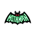 Pin de esmalte Mothman negro con letras verdes y ojos de diamantes de imitación - Estilo Mothman con Diamantes de Imitación (xz8380)