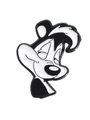 Cute black and white skunk enamel lapel pin for clothes and bags decoration - Cartoon Skunk Style (QHXZ737)