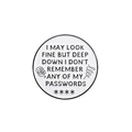 Funny enamel pin badge with humorous English quotes for backpacks and clothing - Quote Style (qhxz2109)