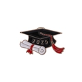 2025 graduation season enamel pin with black mortarboard and diploma design - Class of 2025 Year Style (QHXZ3595)