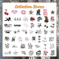 Collezione dettagliata di adesivi decorativi in stile Y2K argento e rosa per diari - Silver Lucky Girl