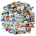 50 waterdichte vis graffiti stickers met diverse vispatronen voor skateboards - Vissen Thema