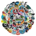 50pcs waterproof mountain bike graffiti stickers for helmet and luggage decoration - 50 Pieces Non-repeating