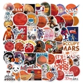 Set di 50 adesivi impermeabili astronauta per laptop con design NASA Mars Exploration - Serie Esplorazione Marte Astronauta (JXZ-HT056)