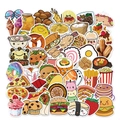 Lot de 50 autocollants mignons de nourriture avec pizza et burger pour ordinateurs - HT044 Style Nourriture Mignonne 1