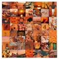 Lot de 56 cartes esthétiques orange coucher de soleil pour déco murale et stickers pc - Défaut