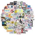 50er-Set bunte wasserfeste Volleyball-Graffiti-Sticker für Laptops und Reisekoffer - Volleyball-Serie