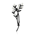 Spilla a ramo nero opaco minimalista con eleganti perle per accessori di abbigliamento - Cc1035