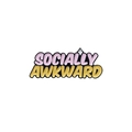 Spilla smaltata colorata Socially Awkward con lettere 3D rosa e gialle e stella - Stile Testo SOCIALLY AWKWARD (CC1686)