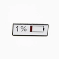 Creatieve 1% batterij emaille speld van legering voor koppels en rugzakken - 1% Batterijniveau Stijl (CC1501)