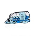 Spilla a bottiglia in smalto blu con stelle e scritta DREAM in lega metallica - CC1335 (DREAM)