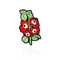 Spilla creativa in smalto a forma di fiore di melograno con motivo a occhio - Stile Fiore Occhio (CC614)