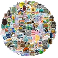 Variety pack of 200 waterproof cartoon graffiti stickers for luggage and guitar decor - Cartoon Series