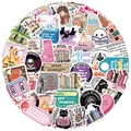 Pack de 50 pegatinas de lectura impermeables para decorar laptops y guitarras DIY - 50 Pegatinas de Lectura