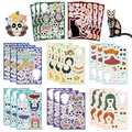 DIY Day of the Dead stickers set with sugar skulls and Mexican folklore motifs - Day of the Dead Series (Assorted Styles)