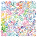Confezione da 50 adesivi a bolle da sogno trasparenti impermeabili per scrapbooking e pc - Bolle Colorate (Confezione da 50)