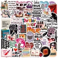 Thriller-Buch-Aufkleber-Packung mit Totenkopf und Geist für Gitarre und Laptop - 50 Blatt/Packung