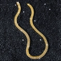 Iced out gouden ketting voor heren met schitterende zirkonia in visstaart ontwerp - Halsketting (45 cm) / Goud