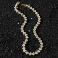 Collana hip hop da uomo color oro con maglie a triangolo e pavé di zirconi scintillanti - Oro - Collana (45 cm)