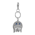Porte-clés monstre en strass DIY avec fermoir mousqueton argenté pour style jean - Porte-clés Monstre Fantôme