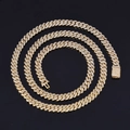 Lussuosa collana cubana 6mm color oro con pavé di zirconi scintillanti stile hip hop - 24 Pollici (circa 61cm) / Oro