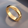 Size 7 / Flat Inner and Round Outer Style (3-E-6) / Gold
