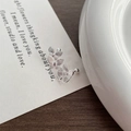 Exquisite S999 sterling silver butterfly stud earrings with secure screw back closure - 990 Silver / Silver
