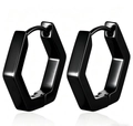 Flat Hexagon Black (Single Piece)