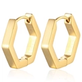 Flat Hexagon Gold (Single Piece)
