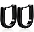 Flat Small U Black (Single Piece)