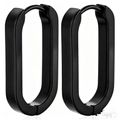 Flat U-Shape Black (Single Piece)