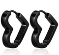 Flat Heart Black (Single Piece)