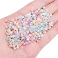 Perle di vetro sfaccettate da 4mm in colori pastello per creazione gioielli fai-da-te - 4mm (10g/confezione, circa 150 pezzi) / Colori Misti Casuali