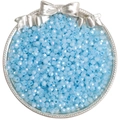 Light blue 4mm faceted glass beads with AB rainbow coating for DIY jewelry making - 4mm / Lake Blue