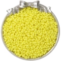 Bright yellow dual-hole peanut glass beads for DIY handmade bracelet and jewelry making - Baking Varnish Style / 6x4mm (5g/Pack, Approx. 100 Pieces) / Yellow